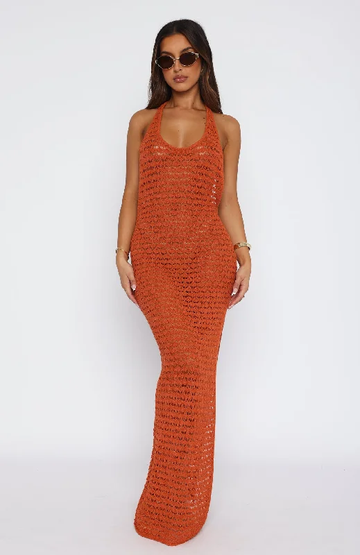 Do It For Love Maxi Dress Burnt Orange