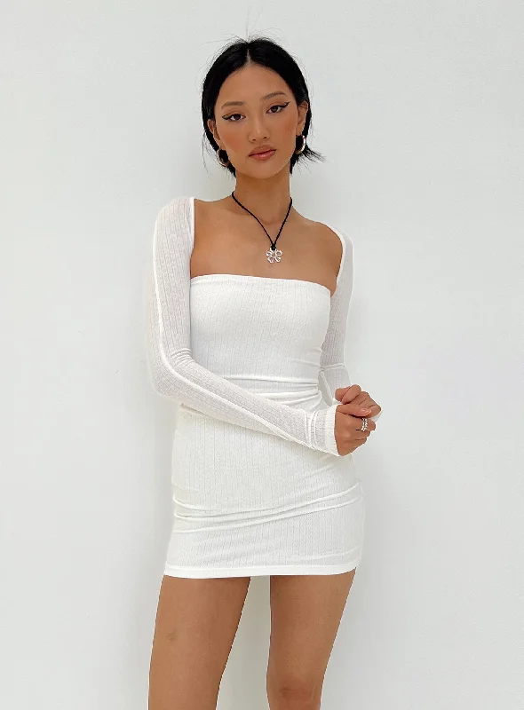 Moran Two Piece Bolero Dress White