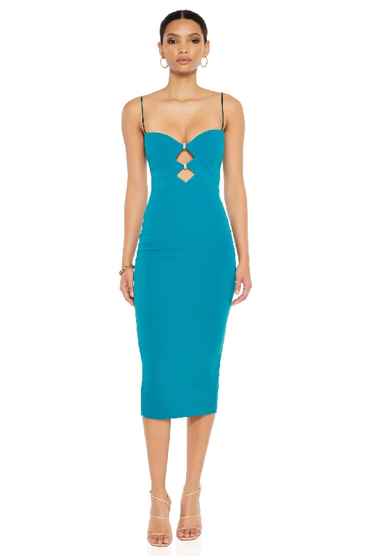 Nookie Muse Midi Dress - Topaz