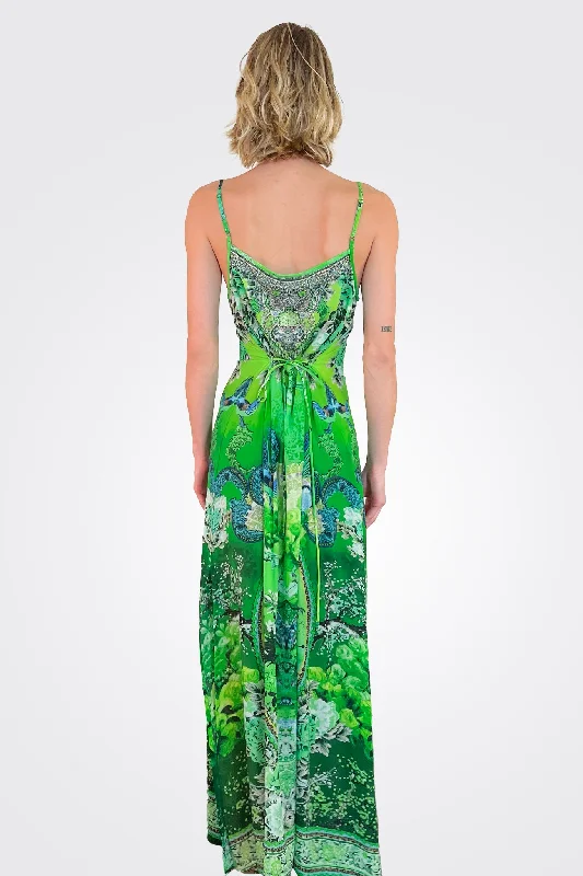 Cami Long Dress - Green