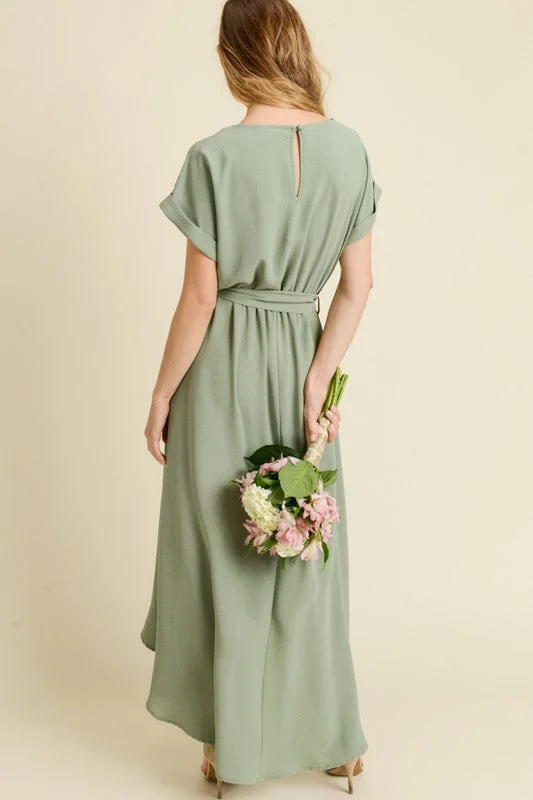 Caroline Maxi Dress in Sage