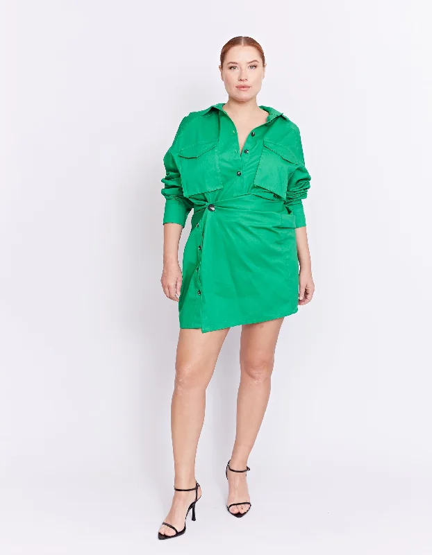 FORBES MINI DRESS | LEAF