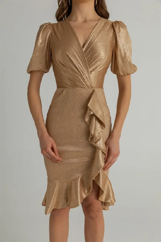 Glittery Evening Dress - REF: BCW008ABY0024151