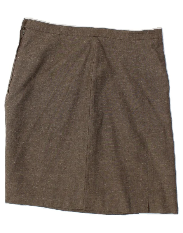 H&M Womens Straight Skirt EU 40 Medium W28 Grey Polyester