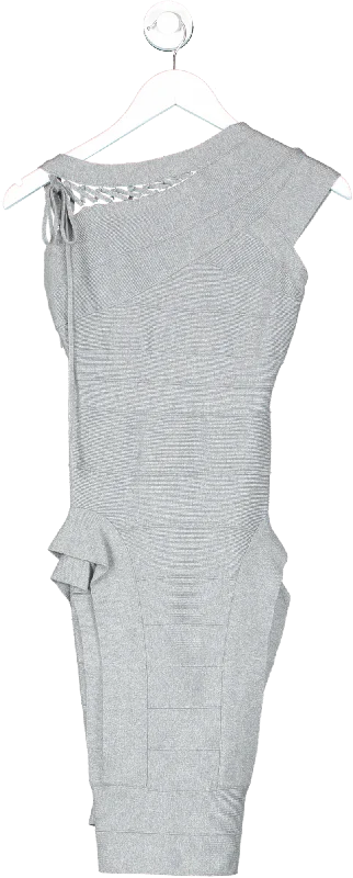 Herve Leger Grey bandage Cocktail Dress UK XS