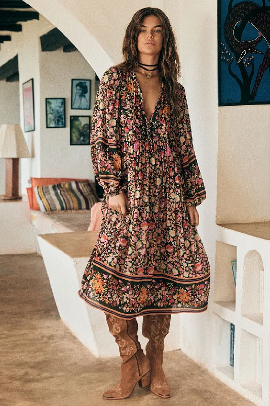 Impala Lily Boho Midi Dress