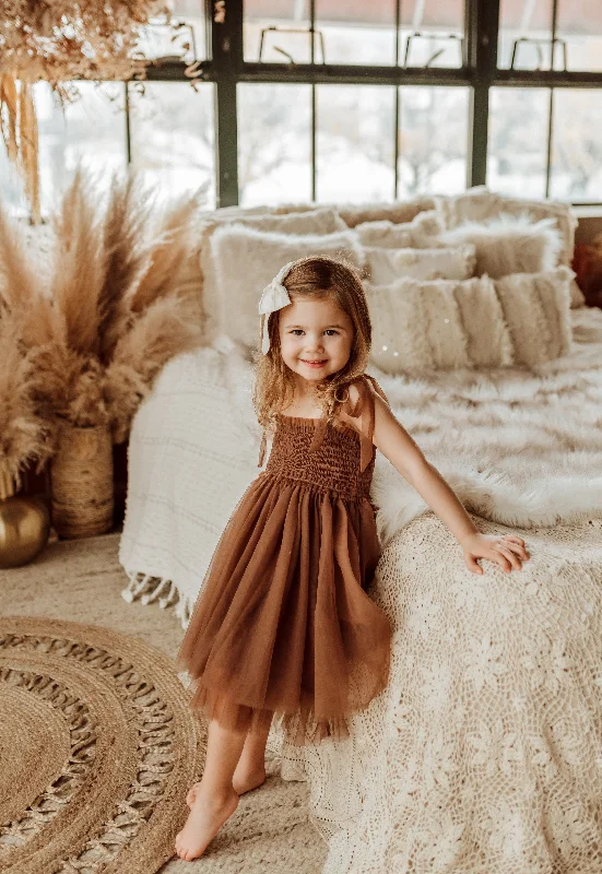 Isa Tulle Dress (brown)