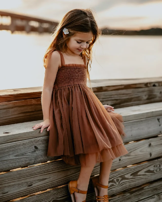 Isa Tulle Dress (brown)