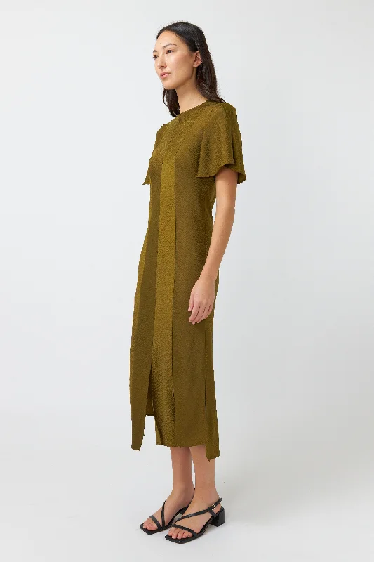 Kate Sylvester Xanthe Dress - Old Gold