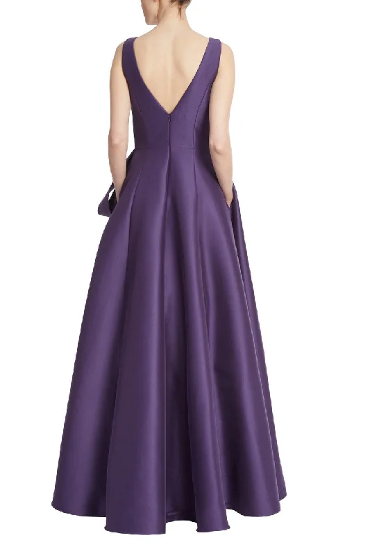 Loop Bow Ballgown - Eggplant