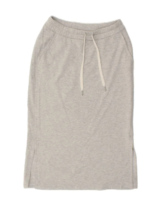 LULULEMON Womens Straight Skirt US 10 Large W32 Grey Flecked Modal