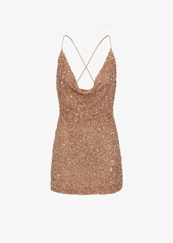 Mich Sequin Dress - Bronze