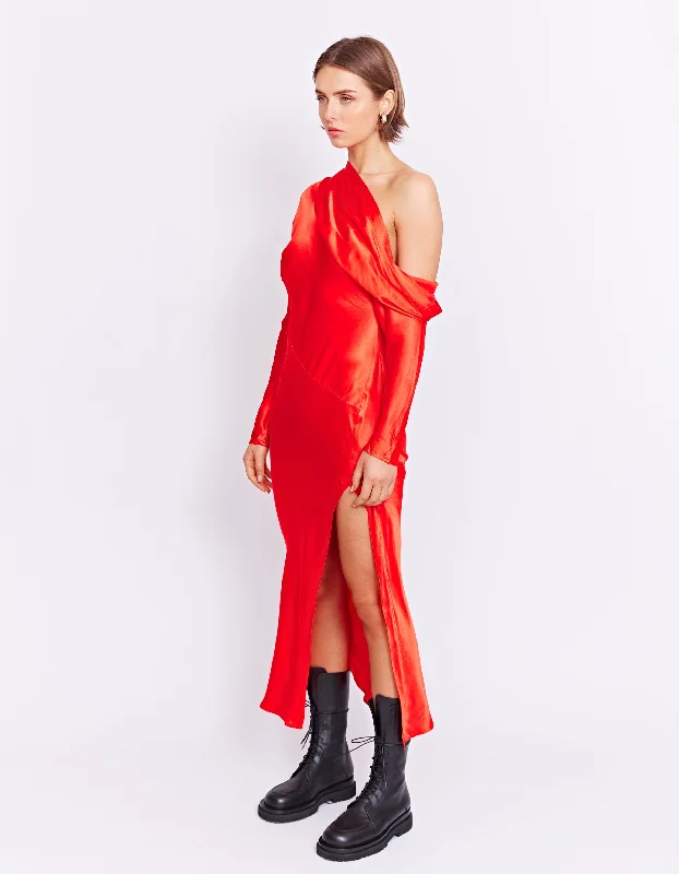 SUKIE MIDI DRESS | CAPSICUM