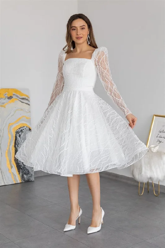 White Evening Dress REF: BCW506ABY0005101